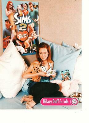 Hilary Duff bed sims 2 poster pinup
