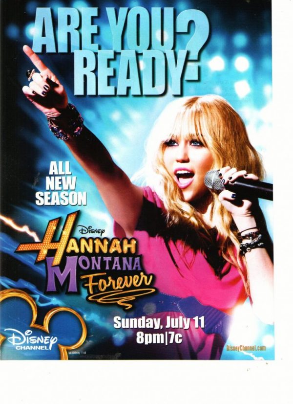 Miley Cyrus teen magazine pinup are you ready Disney Channel Add Hannah Montanna