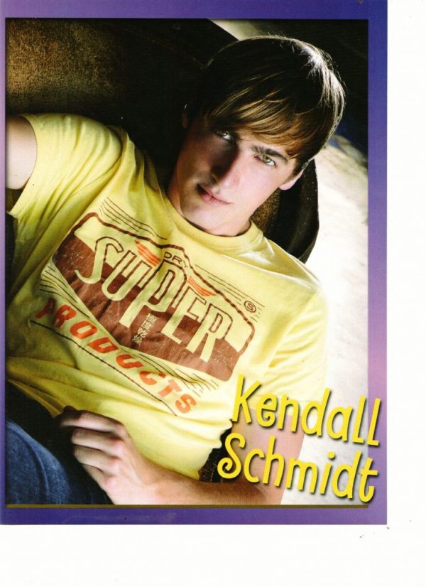 Kevin Schmidt Big Time Rush teen magazine pinup super products shirt Pop Star