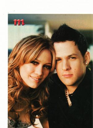 Hilary Duff Joel Madden Good Charlotte teen magazine pinup they dated