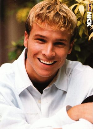 Brian Littrell teen idol Live in Kicking magazine