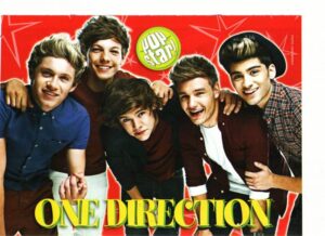 One Direction teen magazine pinup laughing Pop Star