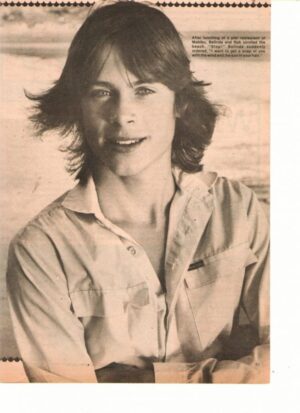Rob Lowe teen magazine pinup younger days crossed arms
