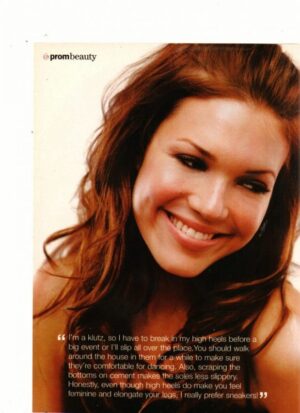 Mandy Moore teen magazine pinup double sided pretty smile
