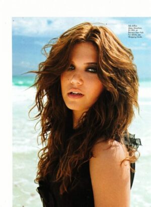 Mandy Moore teen magazine pinup by the ocean