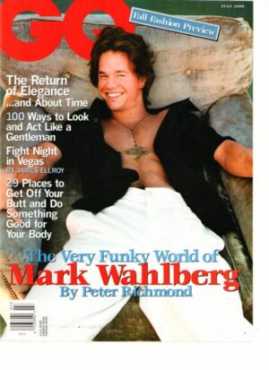 Marky Mark Wahlberg teen magazine pinup GQ magazine cover only shirtless older