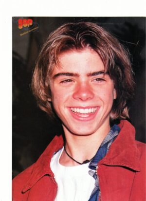 Matthew Lawrence teen magazine pinup close up red jacket Brotherly Love teen idol Bop