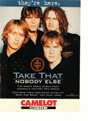 Take That teen magazine pinup Nobody Else Camelot music Add