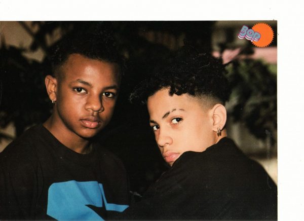 Kris Kross teen magazine pinup side by side Bop black shirts