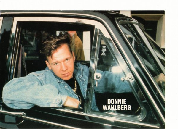 Donnie Wahlberg car jean jacket teen idol