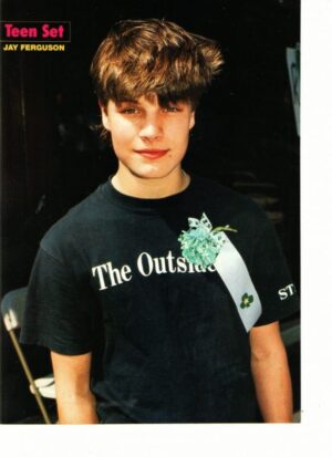 Jay Ferguson teen magazine pinup Black Outsiders shirt Teen Set