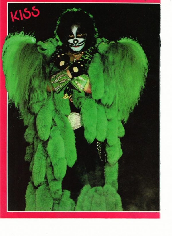 Kiss teen magazine pinup green outfit Rock Line