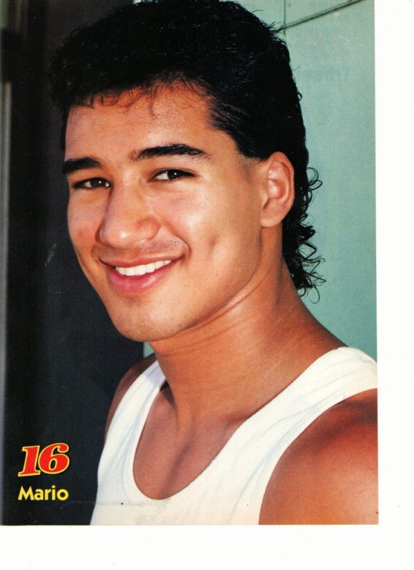 Mario Lopez white tank top muscles saved by the bell teen idol