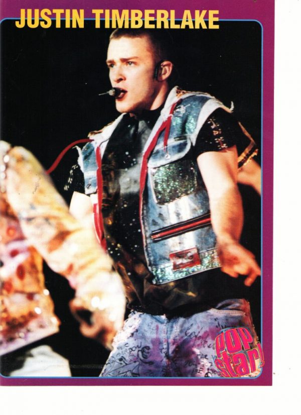 Justin Timberlake Nsync teen magazine pinup tour time Pop Star