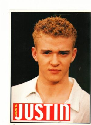 Justin Timberlake Nsync teen magazine pinup close up white dress shirt Celebrity Insider