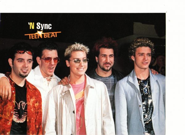 Nsync teen magazine pinup happy boys Teen Beat