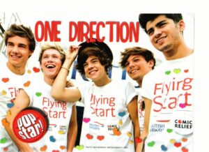 One Direction teen magazine pinup flying start shirt Pop Star