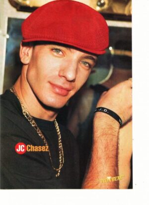 JC Chasez Nsync teen magazine pinup red hat Teen Beat