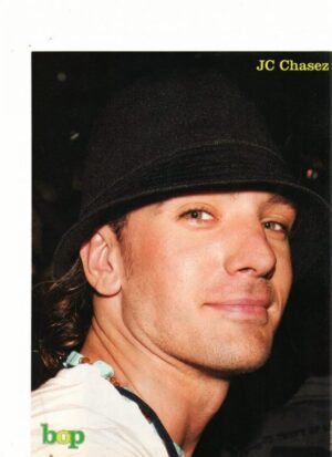 JC Chasez wearing black hat
