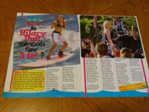 Hilary Duff surfing beach