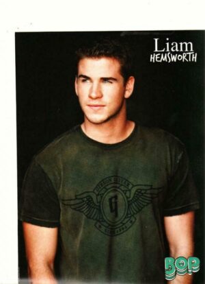 Liam Hemsworth teen magazine pinup clipping Hunger Games nice arms Bop
