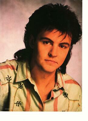 Paul Young teen magazine pinup clipping close up long hair 1980's