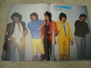 Rolling Stones teen magazine poster clipping silly Rock Cream 80's