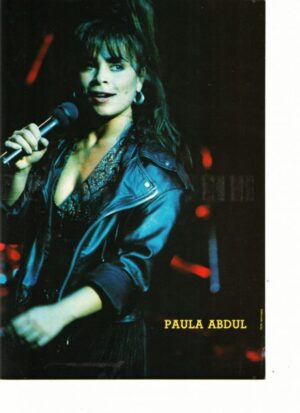 Paula Abdul teen magazine pinup straight up Teen Machine