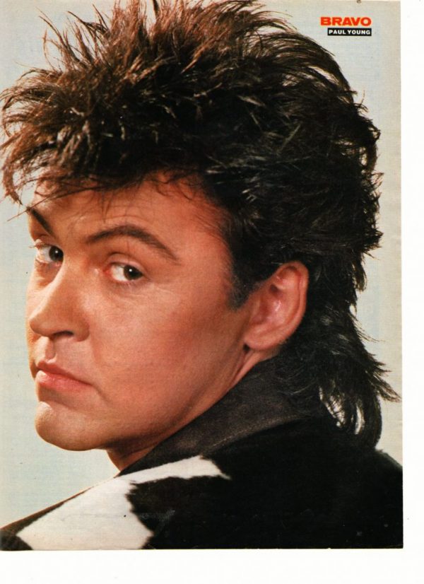 Paul Young teen magazine pinup side shot Bravo magazine