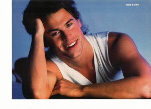 Rob Lowe teen magazine pinup double sided muscles Teen Machine