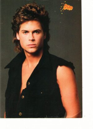 Rob Lowe teen magazine pinup teen magazine pinup muscles Brothers and Sisters Bop