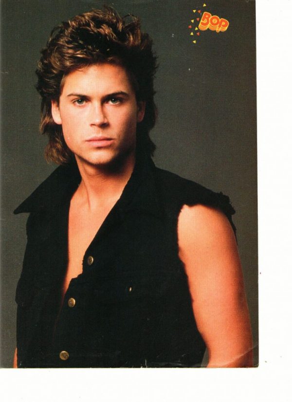 Rob Lowe teen magazine pinup teen magazine pinup muscles Brothers and Sisters Bop