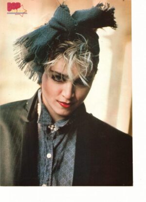 Madonna teen magazine pinup hair up Bop pop idol