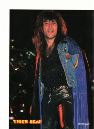 Jon Bon Jovi black leather pants
