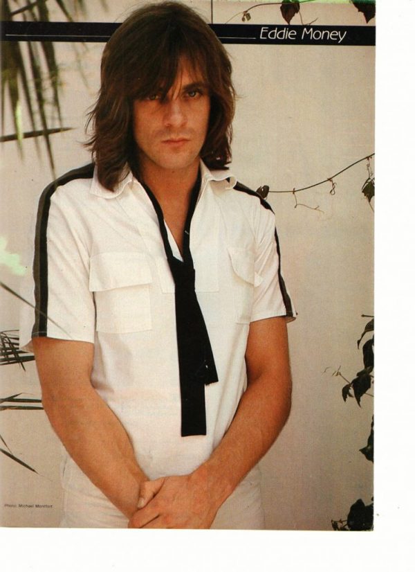 Eddie Money teen magazine pinup white shirt