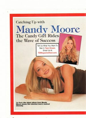 Mandy Moore teen magazine pinup Candy