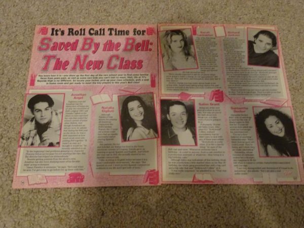 Saved by the Bell New Class teen magazine clipping it's roll call time Bop