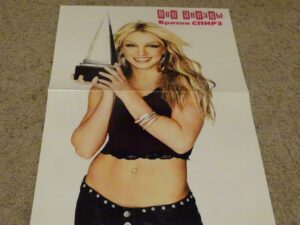 Britney Spears teen magazine poster clipping Teen Beat sexy pose Bravo