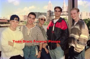 Backstreet Boys prefame 1995 BSB Teen Idol crossed arms