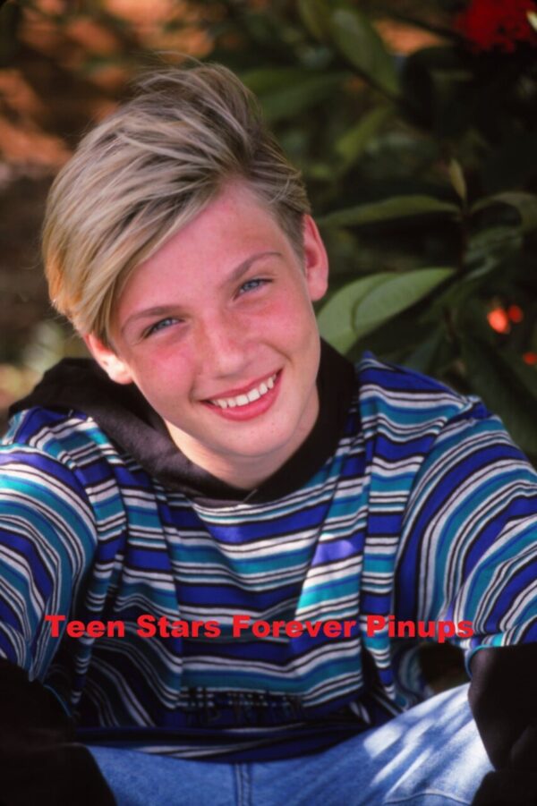 Nick Carter Backstreet Boys age 12 young BSB outside house DNA tour