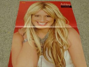 Ashley Tisdale teen magazine poster clipping Popcorn magazine close up