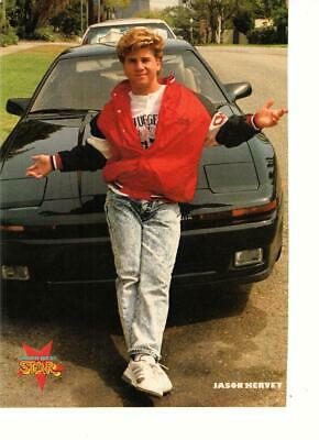 Jason Hervey Wonder Years black car star teen magazine pinup