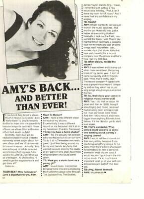 Amy Grant teen magazine pinup clipping better than ever Christian music