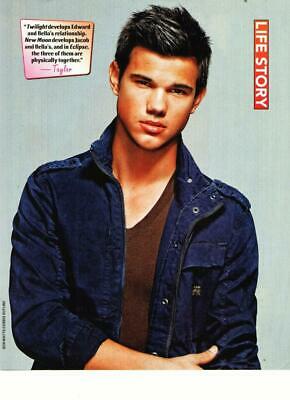 Taylor Lautner teen magazine pinup clipping Twilight Life Story crossed arms