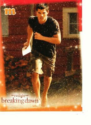 Taylor Lautner teen magazine pinup clipping running shorts Breaking Dawn M mag