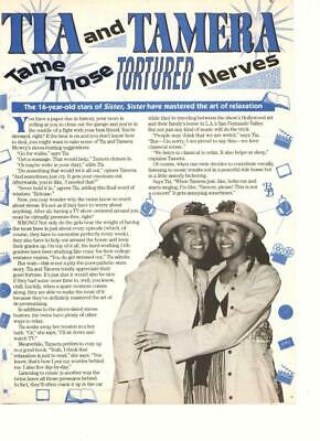 Tia Mowry Tamera Mowry teen magazine pinup clipping tortured nerves Bop
