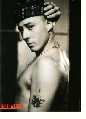John Hendy teen magazine pinup clipping East 17 shirtless Smash Hits tattoo