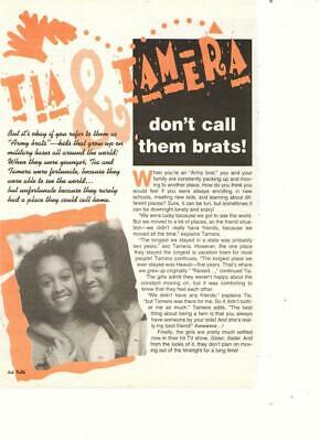 Tia Mowry Tamera Mowry teen magazine pinup clipping don't call them brats Tutti