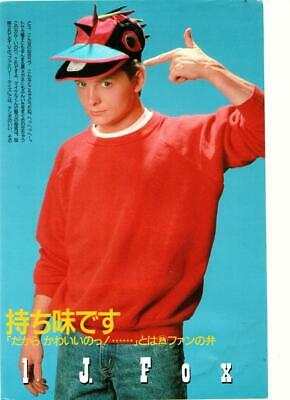 Michael J. fox red weatshirt Japan teen idol pinup