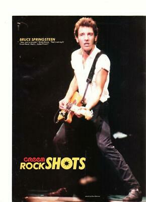 Bruce Springsteen teen magazine pinup clipping Cream Rock Shots stage